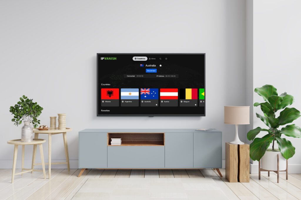 IPVanish app on tvOS