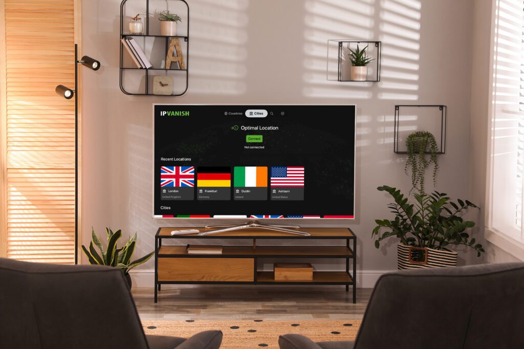 IPVanish app on tvOS