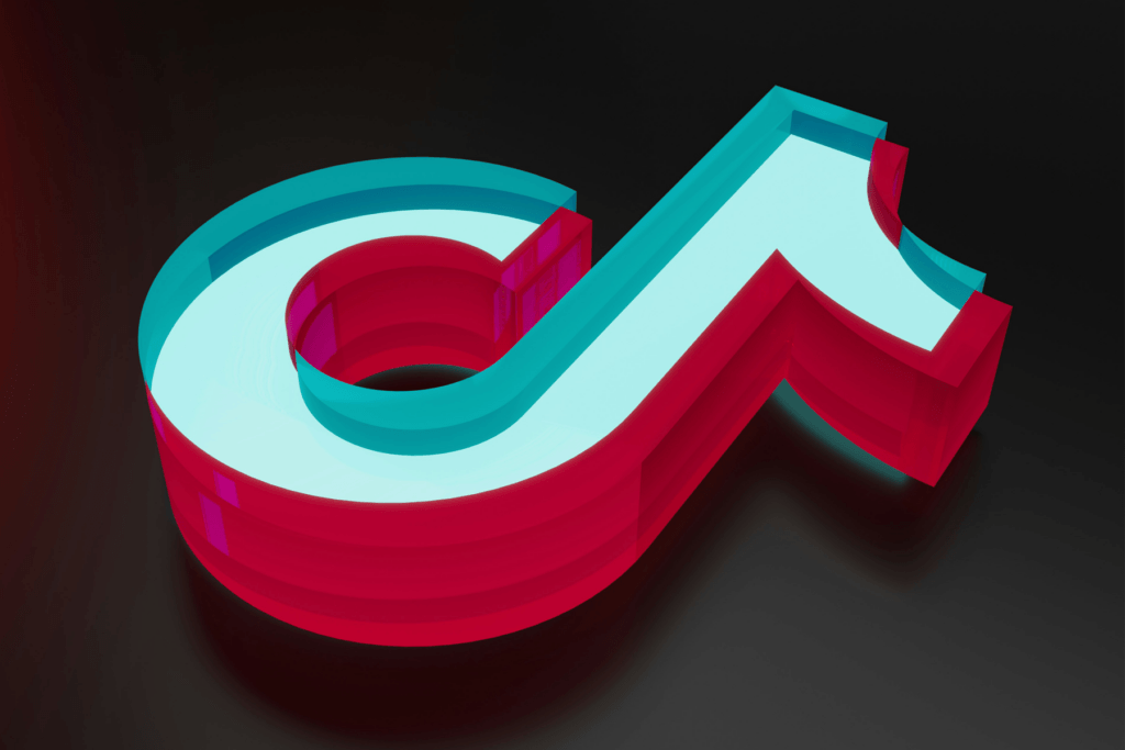 Visualization of the TikTok logo. The social video site is facing a TikTok ban at the federal level if they do not divest.