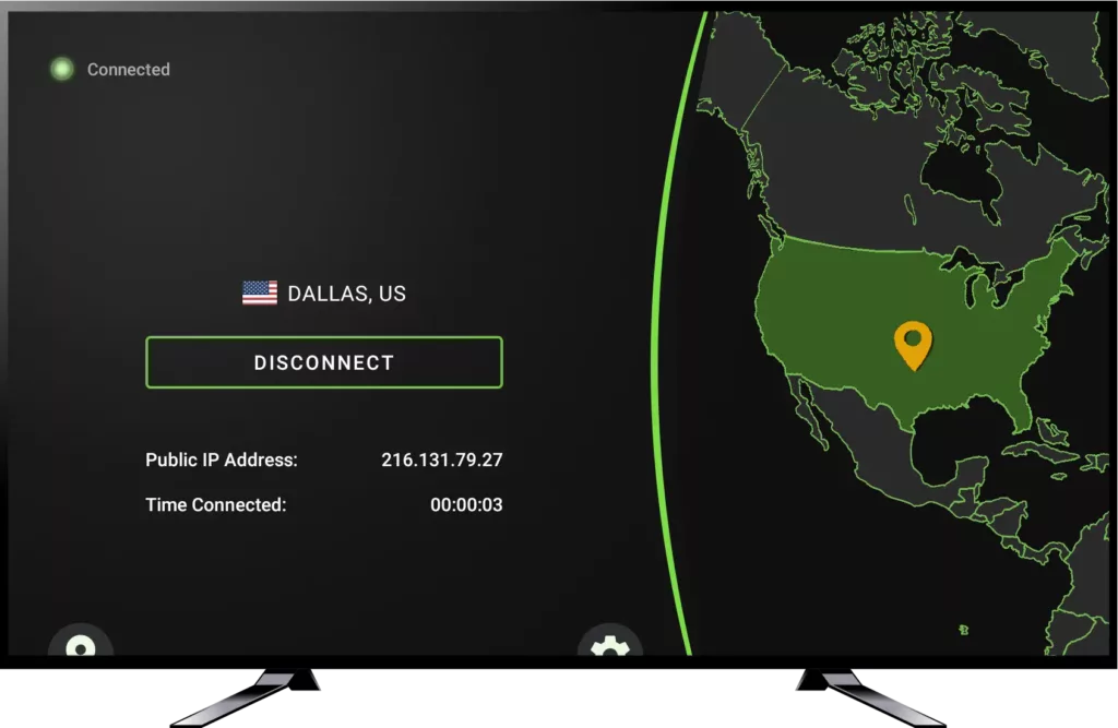 IPVanish app on Chromecast