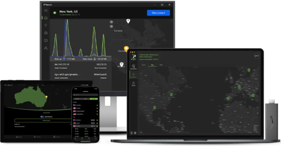 IPVanish App on Devices