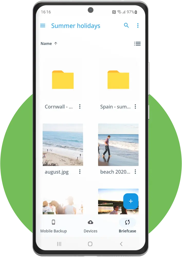 cloud storage app on mobile