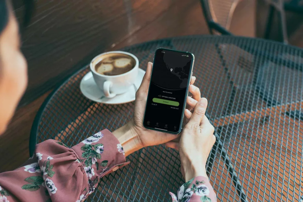 IPVanish app on mobile