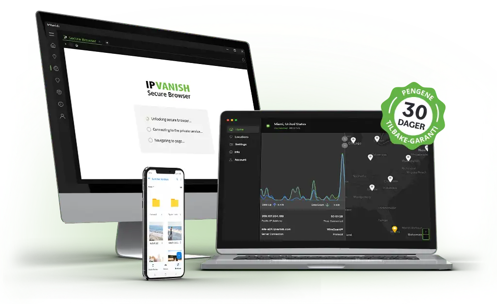 IPVanish app on devices