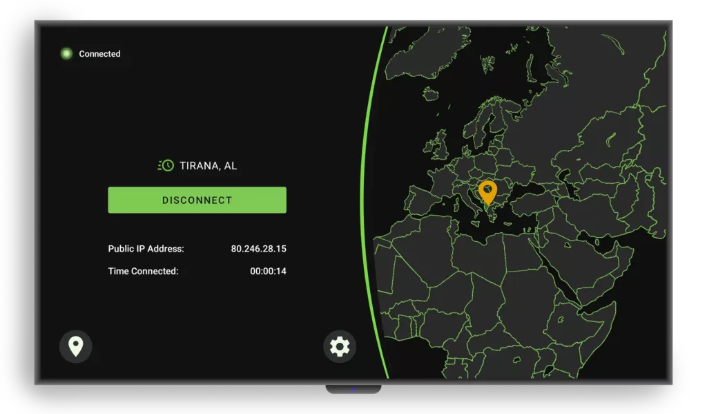 IPVanish app on Nokia Streaming Box