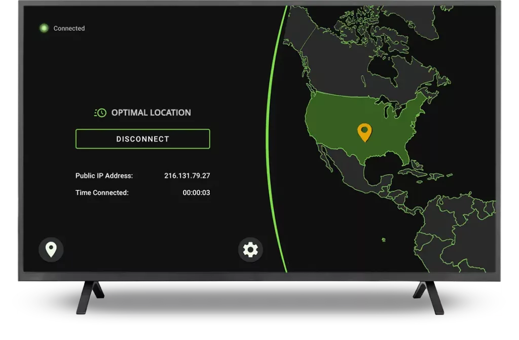 IPVanish app on ONN 4k image