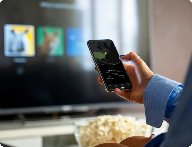 IPVanish app on mobile
