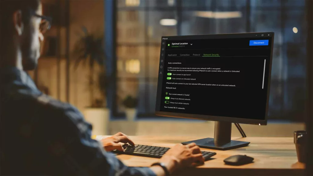 A person using a computer